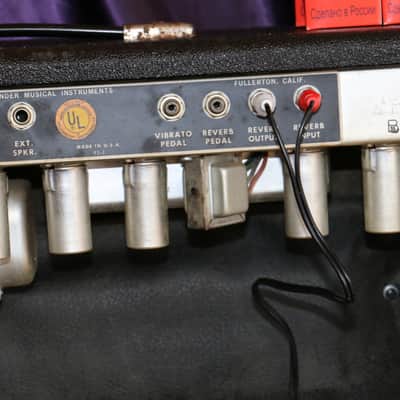 Fender Dual Showman Reverb TFL 5000D Silverface 1969 Black image 14