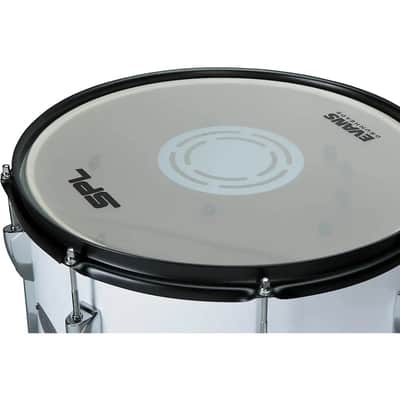 SPL 14"x12" Marching Snare Drum with Carrier – White Basswood Shell, Evans Heads – Ideal for School Band & Parades image 3