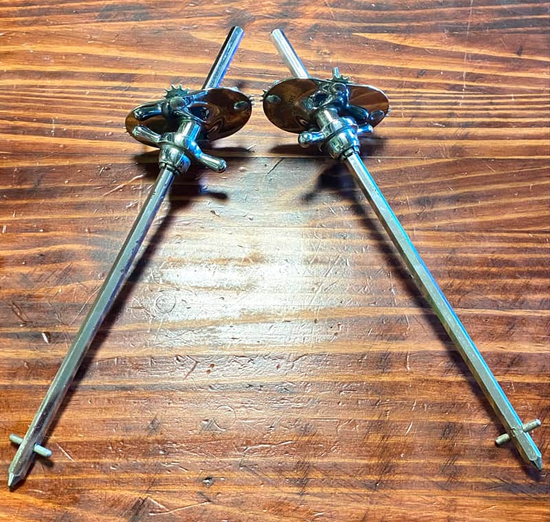 Rogers Swiv-O-Matic Bass Drum Spurs - Complete Set - VG Cond - We Ship Fast! image 1