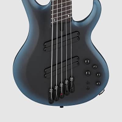 Ibanez BTB605MS MAM Bass Workshop 5 String Electric Bass. Midnight Arctic Ocean Matte with Case image 2