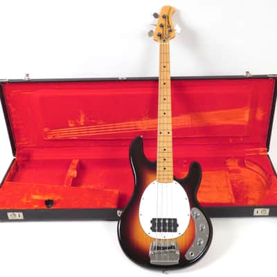1976 Music Man Stingray Bass - Sunburst - First Year Model - White Pickguard & Epoxy Pre Amp image 2