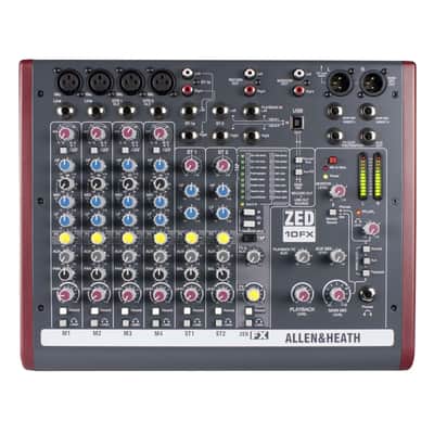 Allen & Heath ZED-10FX Multipurpose DJ Live Pro Audio Mixer w Built In FX - Open Box Mint image 1