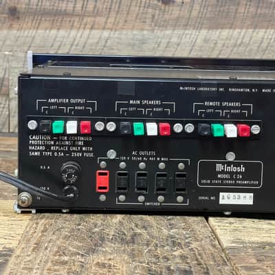 McIntosh C 26 Stereo Solid State Preamp image 17