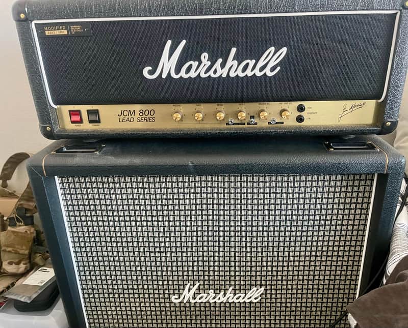 Marshall JCM 800 Lead Series Modified 2203MS Reissue 100-Watt Guitar Amp Head 2025 - Present - Black
