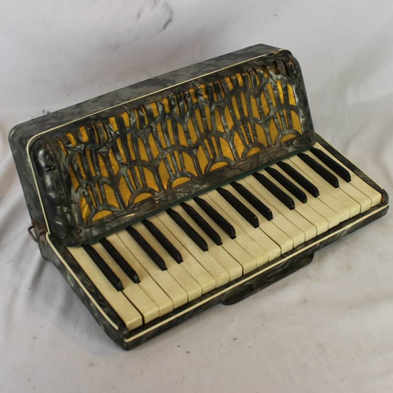 Italian Accordion Part - Gray Pearl Treble Section for Accordion (16.50" x 7.25" x 3") image 1