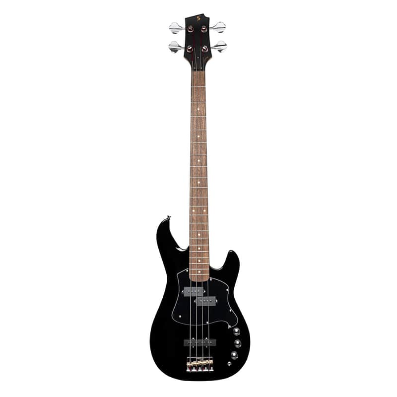 Stagg SVY P-FUNK BLK Silveray Series, "P" Model Solid Alder Body Hard Maple Neck 4-String Electric Bass Guitar image 1