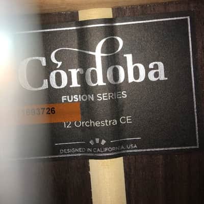 Cordoba Fusion 12 Orchestra  Natural Acoustic Electric Classical Hybrid Guitar image 10