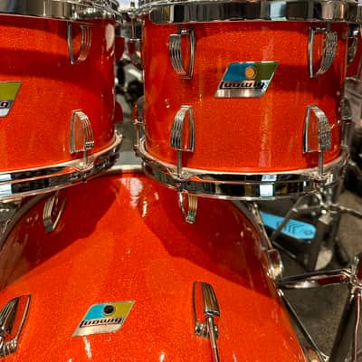 Montineri Ludwig Resto-Mod 6-Piece Drum Kit 2025 - Tangerine Glitter image 3