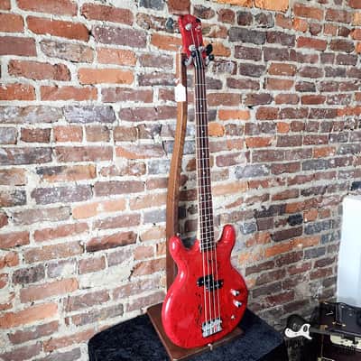 Lotus / Aria Pro II / Matsumoku MIJ Neck-Thru Double Cut Electric Bass  (1970s, Custom Poly Dip) image 22