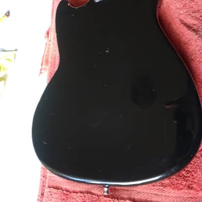 Fender Musicmaster Bass 1977 Black w/ original case + hard shell case image 5