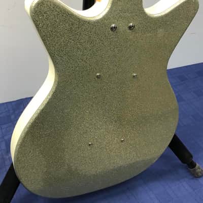 Danelectro DC 59 Reissue Bass Left Handed Lefty Silver Sparkle Electric Bass image 15