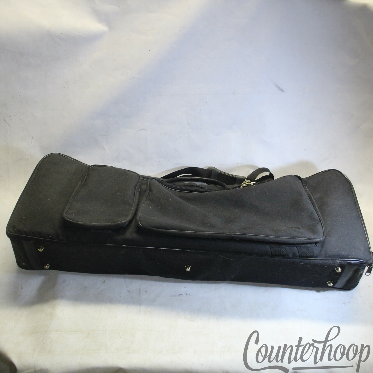 Pro-Tec 61-Note Keyboard Case 42"x16"x7"Black Fabric Padded Case Synth Protector — main photograph