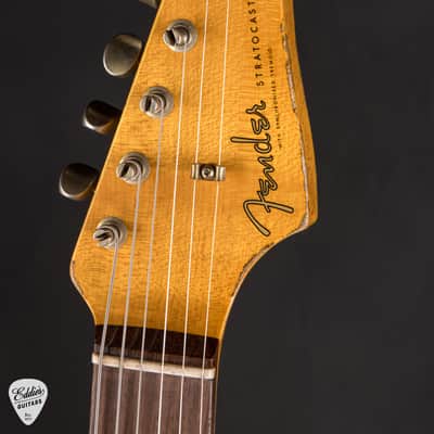 2023 - Fender Custom Shop 1961 Stratocaster Heavy Relic - Aged Ocean Turquoise Over 3-Color Sunburst image 7