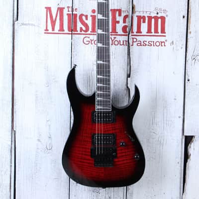 Ibanez Gio GRG320 Solid Body Electric Guitar Transparent Red Burst Finish image 2