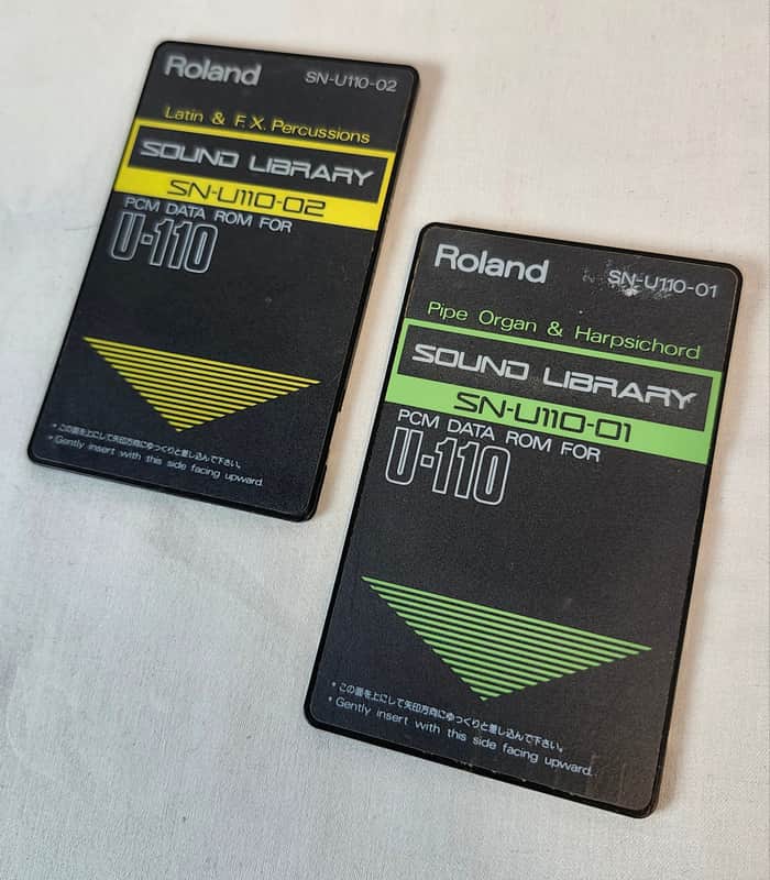 Roland SN-U110-01 / SN-U110-02 PCM Data Card 2-Pack for U-110, U-220 MIJ image 1