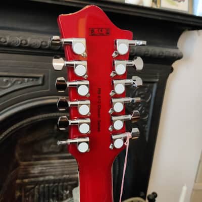 Harley Benton RB-6 12 String - Cherry Sunburst image 9