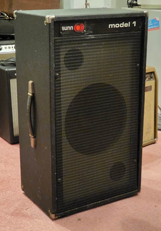 Sunn Model 1 1976 - Black  1x12 CTS  w/ tweeter  Original! image 1