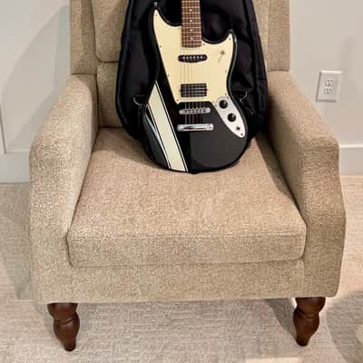 Vintage Indy Custom Shop Elite IC-S100 Black MUSTANG with Competition Stripe! image 6