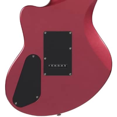 D'Angelico Premier Bedford Solid Body Electric Guitar, Oxblood with Gig Bag image 2