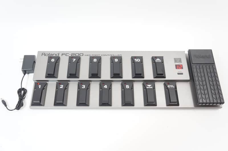 Roland FC-200 MIDI Foot Controller Battery Powered Multifunction