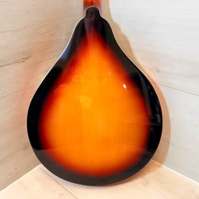 Unknown Vintage-Style A-Style 8-String Mandolin Sunburst w/ Hardshell Case image 7
