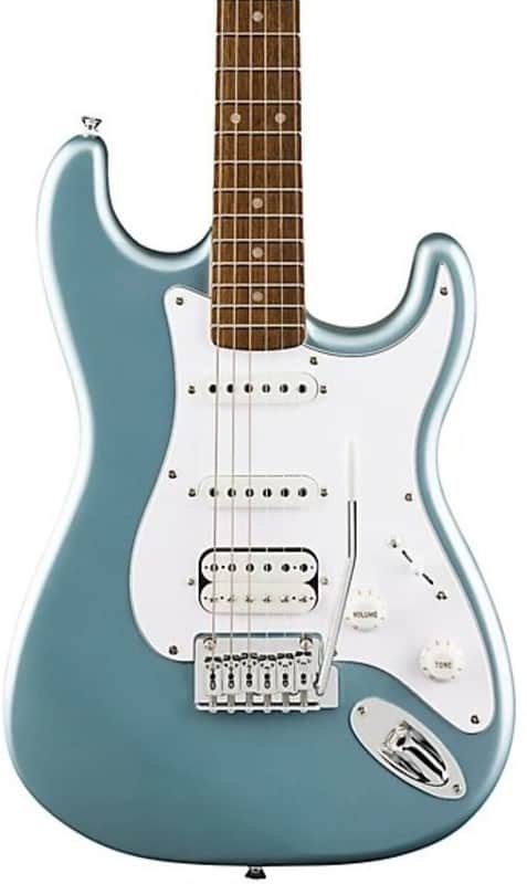 Squier Affinity Series Stratocaster Junior HSS Electric Guitar - Ice Blue Metallic image 1