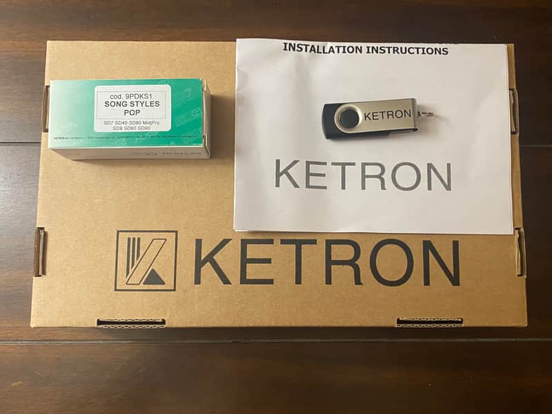 KETRON Pendrive USB Stick SONG, STYLES, POP ( for SD7,SD40,SD80,MidjPro,SD9,SD90,SD60K ) image 1