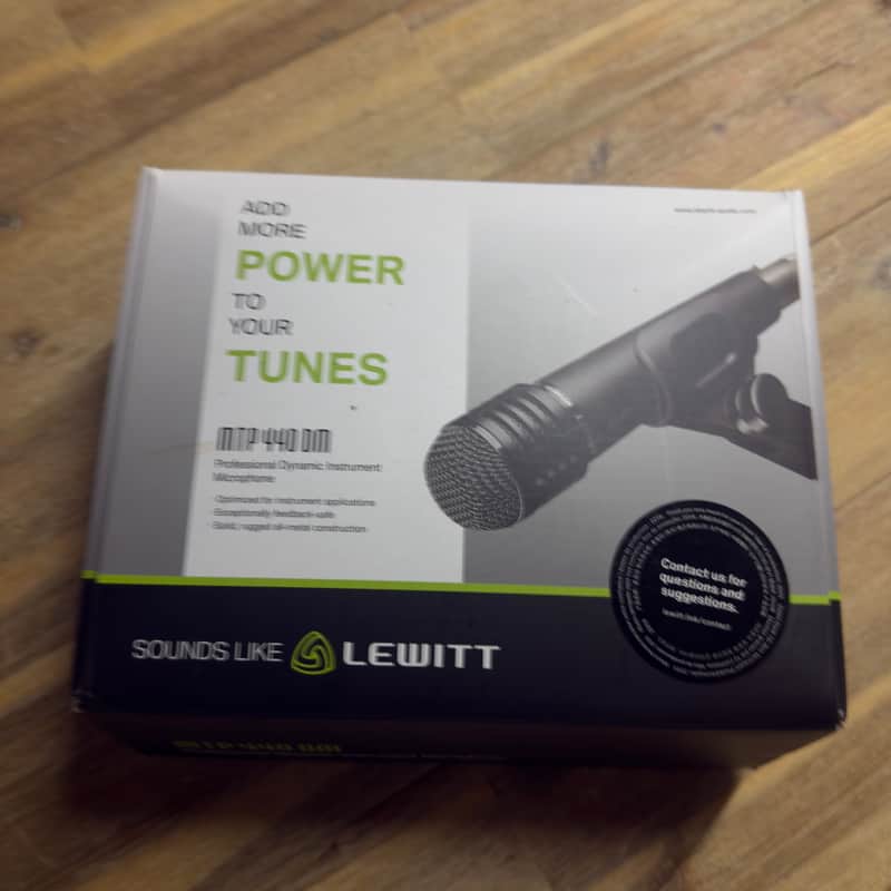 Lewitt MTP-440-DM Dynamic Instrument Microphone 2010s - Black image 1