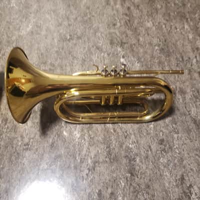McBrowny Marching Valve Trombone (Flugabone) 90s - Lacquered Brass image 5