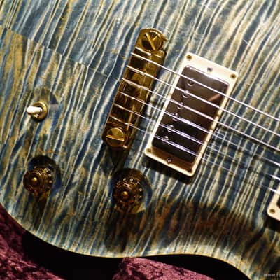 2009 PRS Modern Eagle II Faded Blue Jean, Dalbergia Rosewood Neck image 5