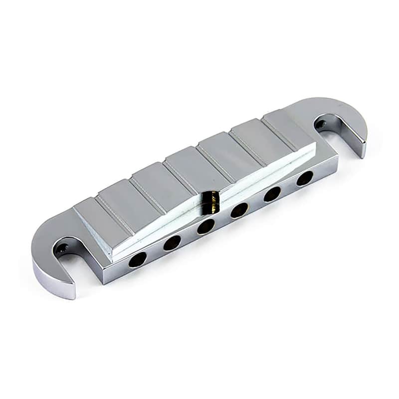 ABM 3022 PRS Style Wraparound Bridge Tailpiece (Chrome, Brass