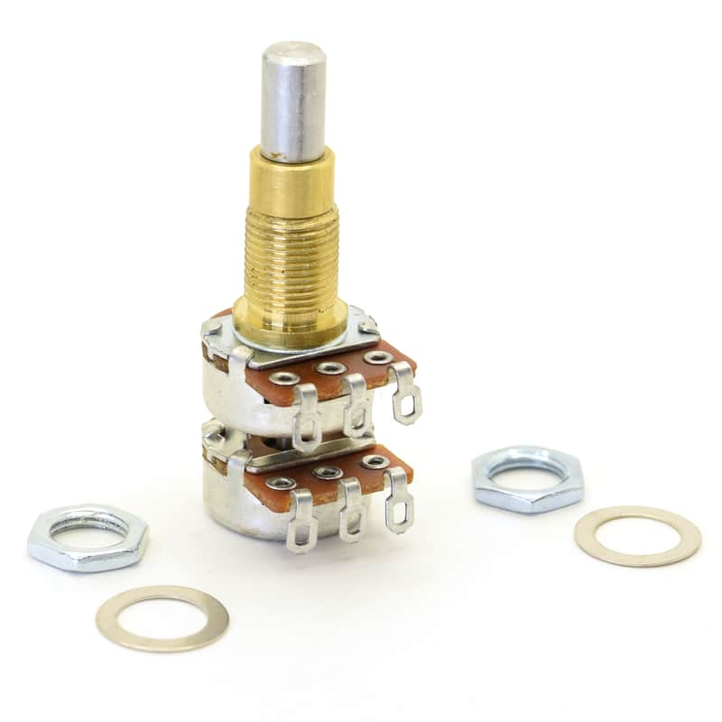 Alpha Potentiometer A500K/A250K Concentric Stacked Dime Size Pot - Single image 1