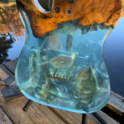 Bluegill Resin Buckeye Burl River Epoxy Telecaster image 8
