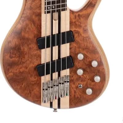 Cort A5BEYONDOPBN Artisan Series A5 Beyond 5 String Bass Guitar, Open Pore Bubinga Natural image 1