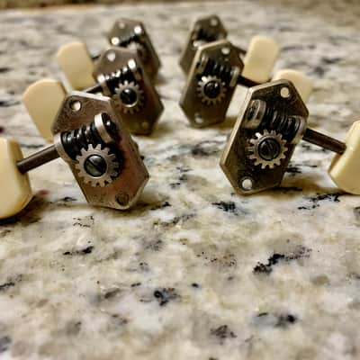 Eko 3 x 3 Guitar Tuners 60's Vintage image 2