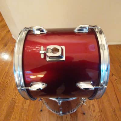 Pacific PDP 13 round X 11 Inch Rack Tom, Cherry Gloss Finish, Evans Head - Nice! image 4