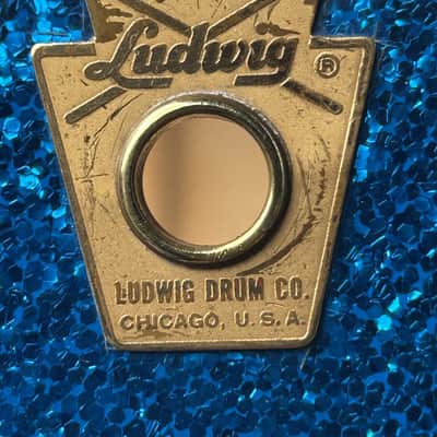 Ludwig 26" x 8" Bass Drum 1969 - Blue Sparkle image 4