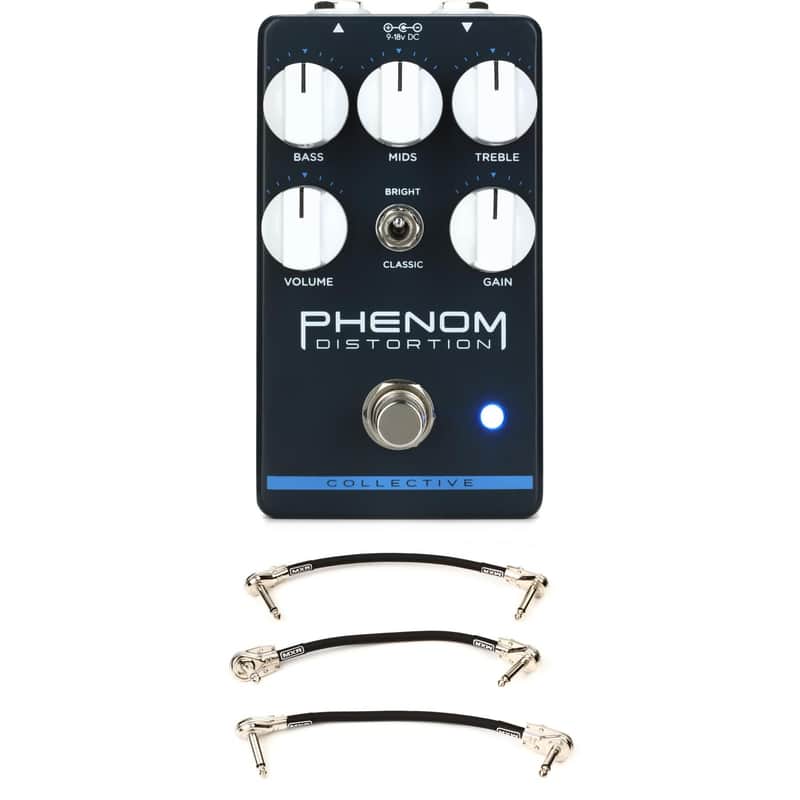 Wampler Phenom Distortion Pedal with 3 Patch Cables image 1