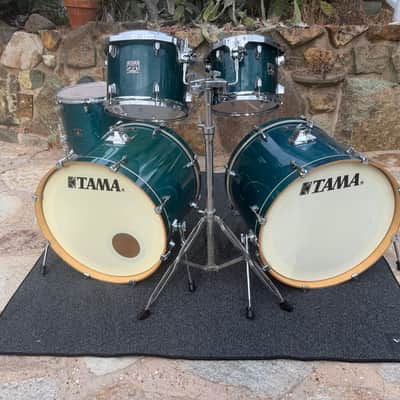 Tama Superstar Classic Maple Blue / Aqua 5pc Double Bass Drum Set kit !! image 10
