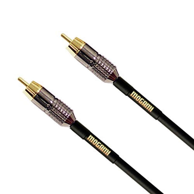 Mogami 3' Gold RCA to RCA Mono Cable, 24 AWG image 1