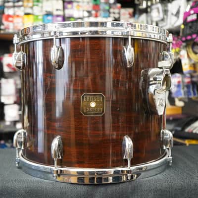 Vintage 1980s Gretsch USA Custom Series Rare 15" Maple Tom - Dark Walnut Stain Lacquer | 12x15" image 2