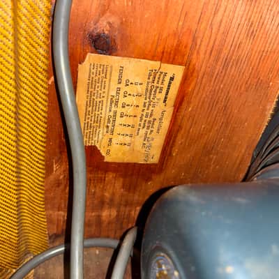 Fender Bassman 5E6-A Narrow Panel 40-Watt 4x10" Guitar Combo 1956 - Tweed - All Original! image 10