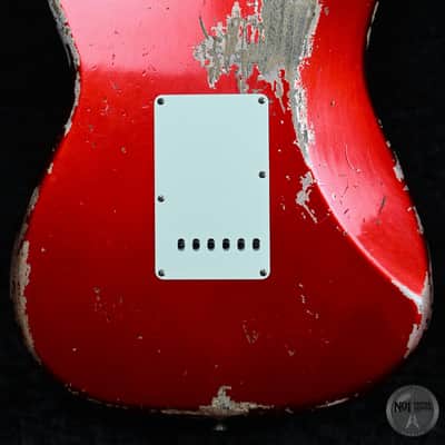 Fender Custom Shop Stratocaster '64 Heavy Relic from 2020 in Candy Apple Red with original hardcase image 7