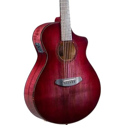 Breedlove ECO Collection - Pursuit Exotic S Concert CE - Acoustic-Electric Guitar - Pinot Noir Burst Finish image 10