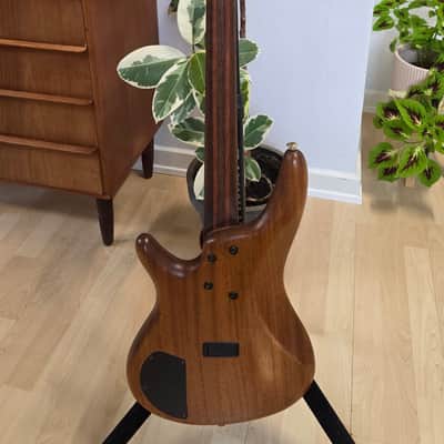 1995 Ibanez SR1000 Custom PJ Precision Jazz Bass Häussel and Lollar Custom Pickups MIJ FujiGen Wenge Bubinga Neck Stained Oil Natural Mahogany Japanese Japan Prestige SDGR Soundgear SR 1000 Bass Guitar image 9