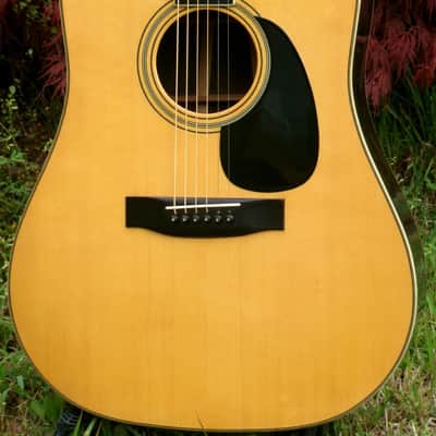 1977 Sada Yairi YD-305 Japan Vintage D35 Replica Acoustic Guitar  Natural+Deluxe Hard Case image 3