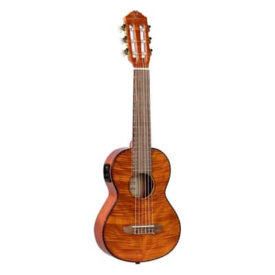 Ortega Guitars RGLE18FMH Mini/Travel Series A/E Guitarlele w/Bag - Natural image 2