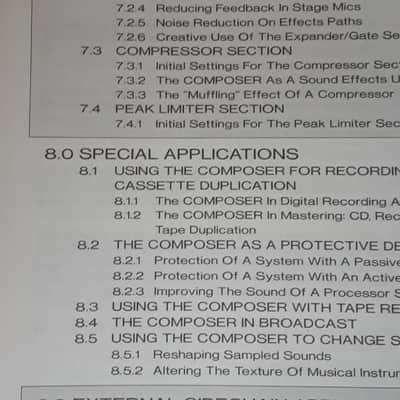 Operating Manual for Behringer Composer MDX 2100 in English and German1995 image 13