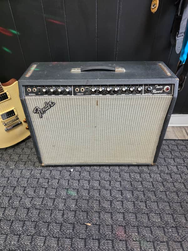 Fender Twin Reverb 2-Channel 100-Watt 2x12" Guitar Combo Silverface image 1