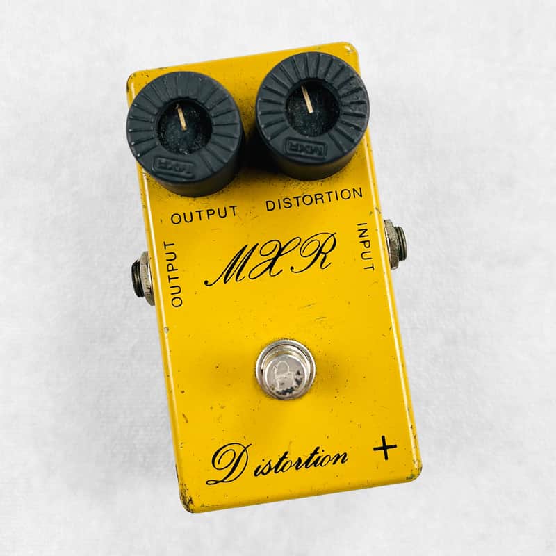 MXR MX-104 Script Distortion + 1977 - Yellow image 1